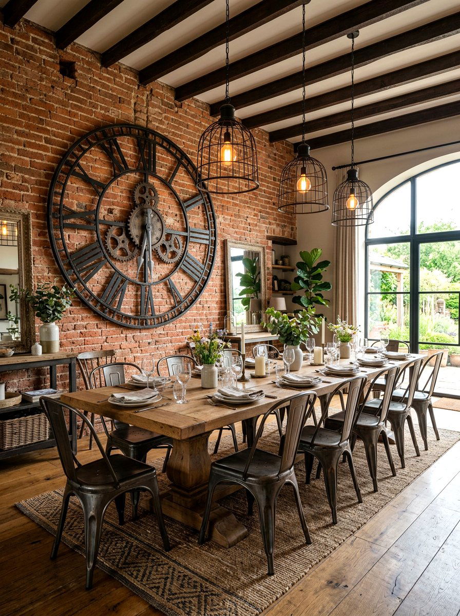 Dining Room Wall Clock - 30 dining room wall decor ideas
