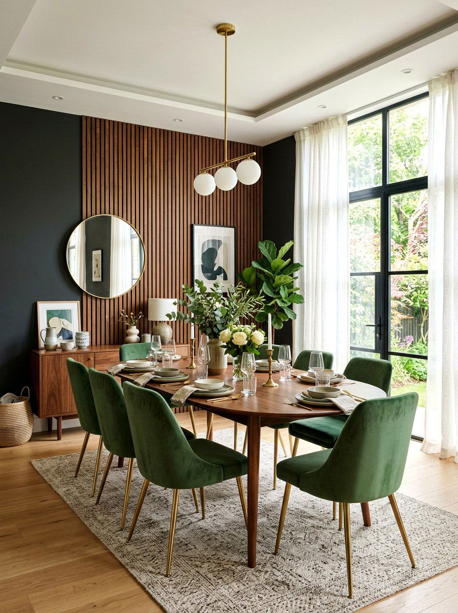 Dining Room Wood Slats - 30 dining room wall decor ideas