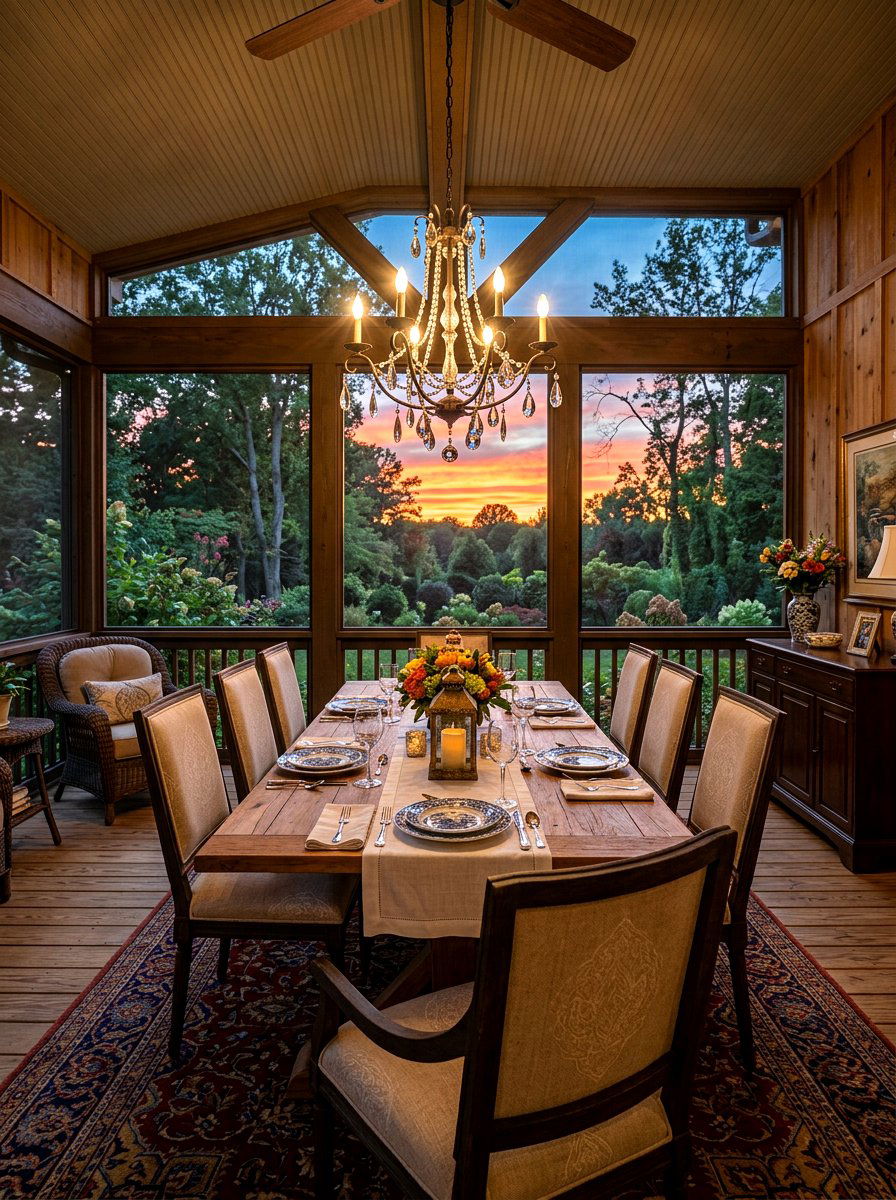 Dining Screened Porch - 30 screened porch ideas