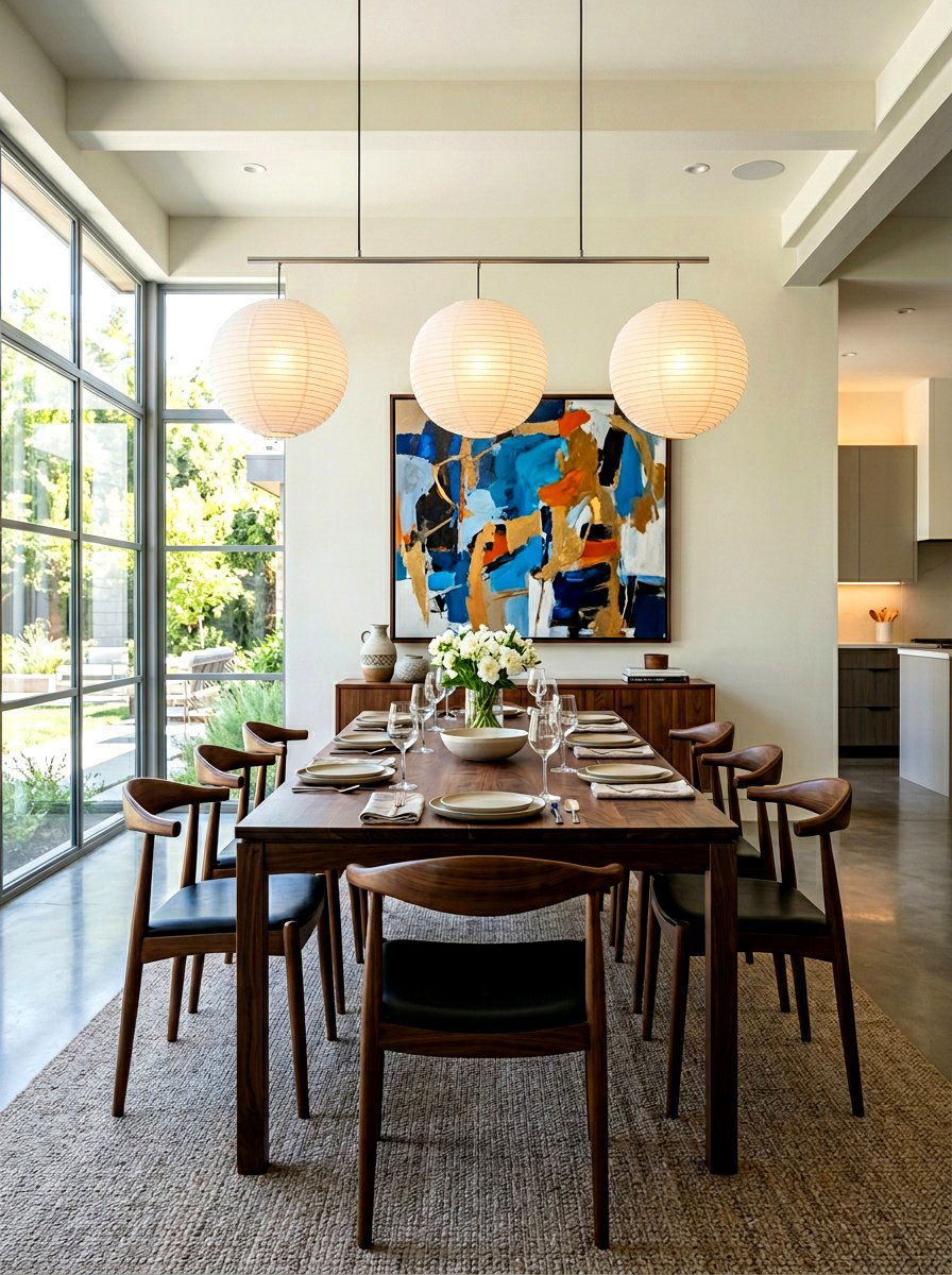 Dining Table Hanging Light - 30 paper lantern lighting ideas