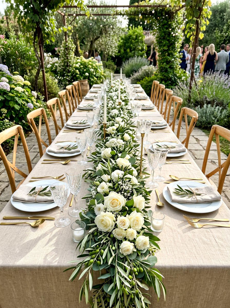 Dining Table Runner Garland - 30 garland styling ideas