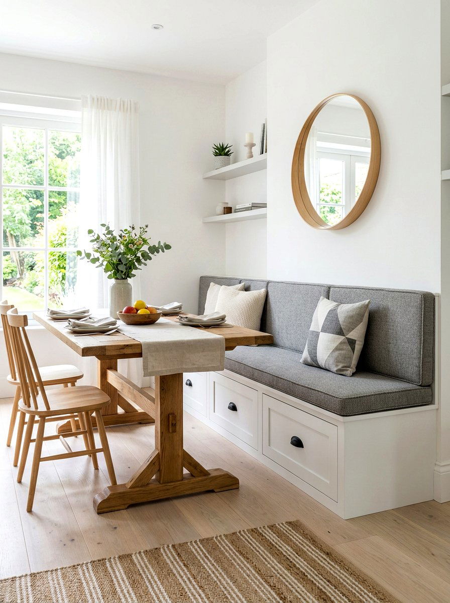 Dining bench with storage - 30 built in dining bench ideas