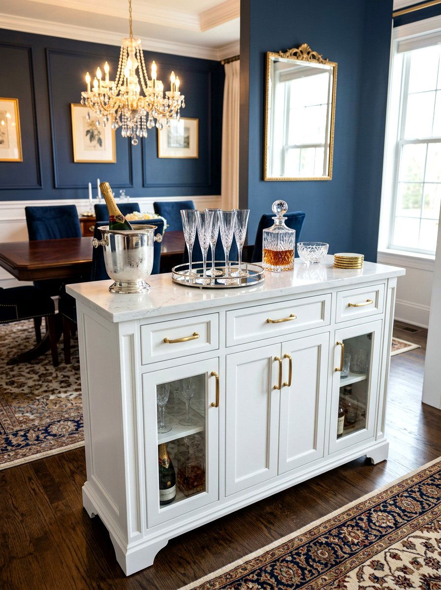Dining room side bar - 30 cocktail nook ideas aesthetic