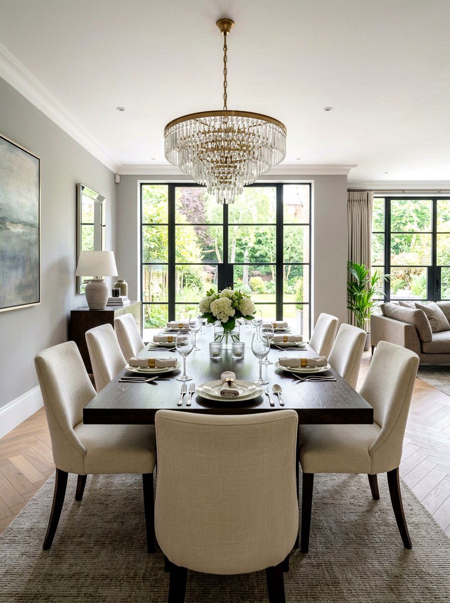 Dining room table placement - 30 furniture arrangement ideas