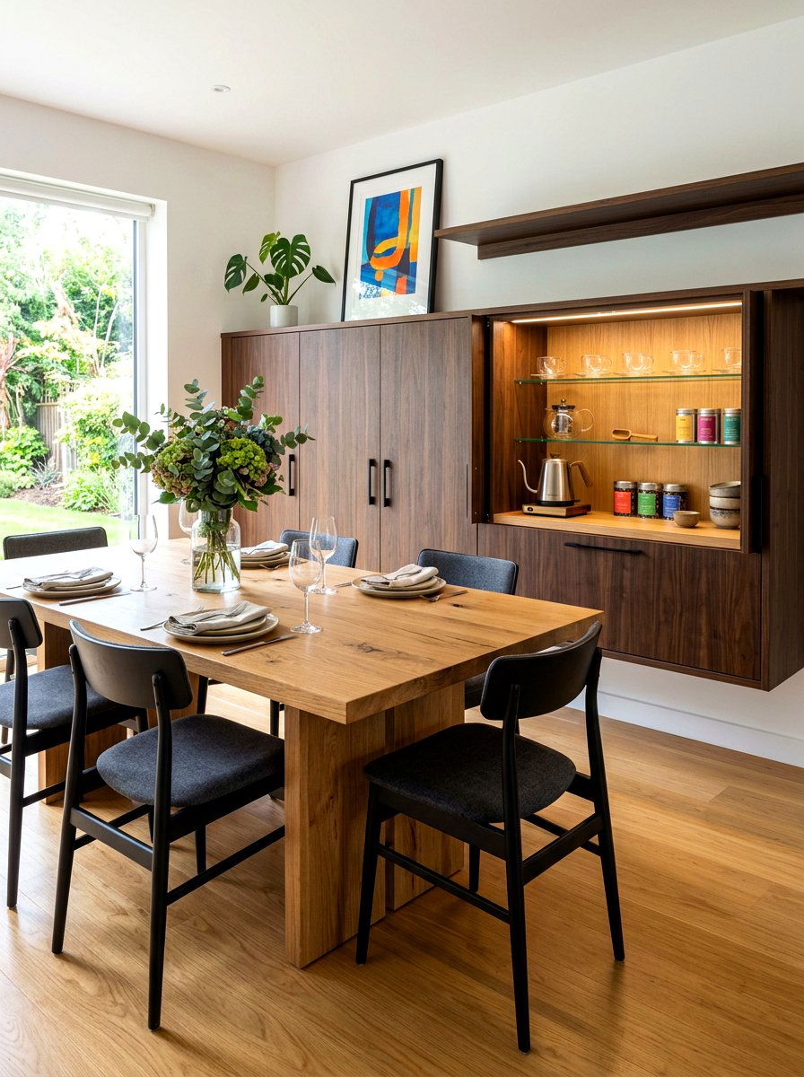 Dining room tea cabinet - 30 hidden tea pantry ideas
