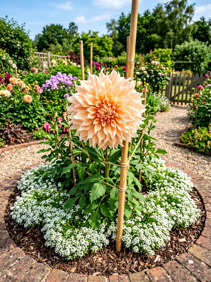 Dinnerplate Dahlia Focal Point - 30 dahlia garden ideas