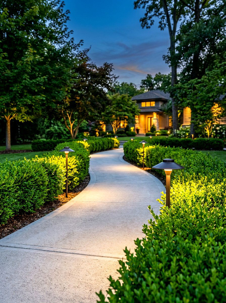Directional Hat Lights - 30 pathway lighting ideas