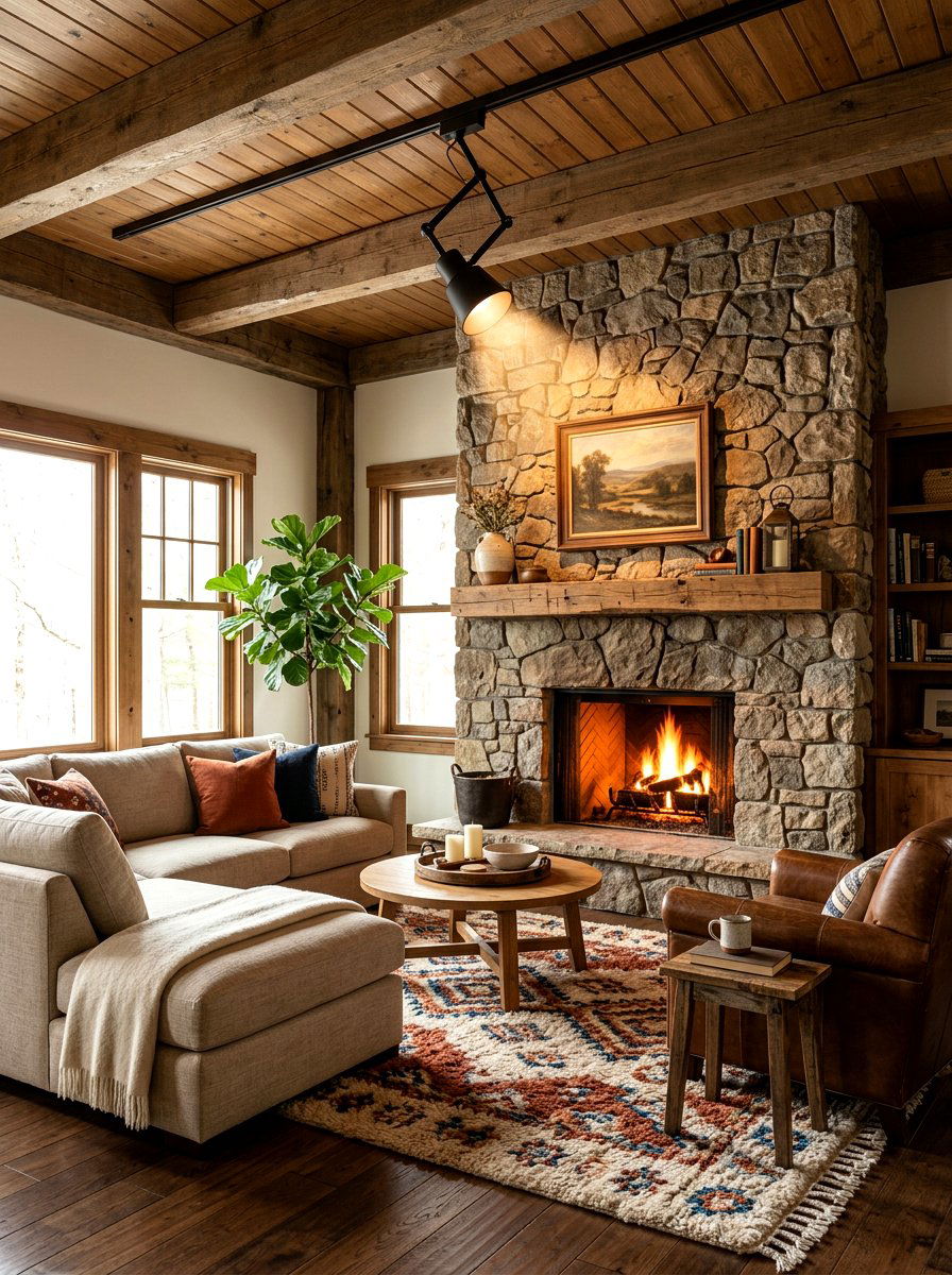 Directional Spotlight - 30 layered lighting living room ideas