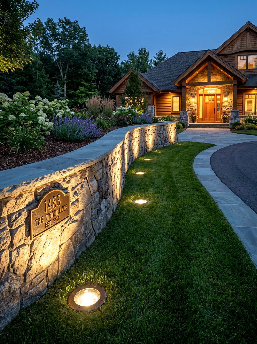 Directional Well Light Base - 30 retaining wall lighting ideas
