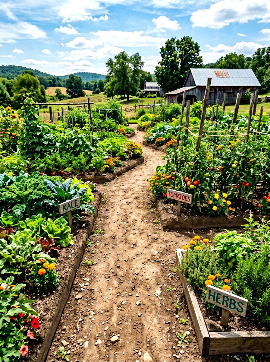 Dirt Path - 30 raised bed path ideas