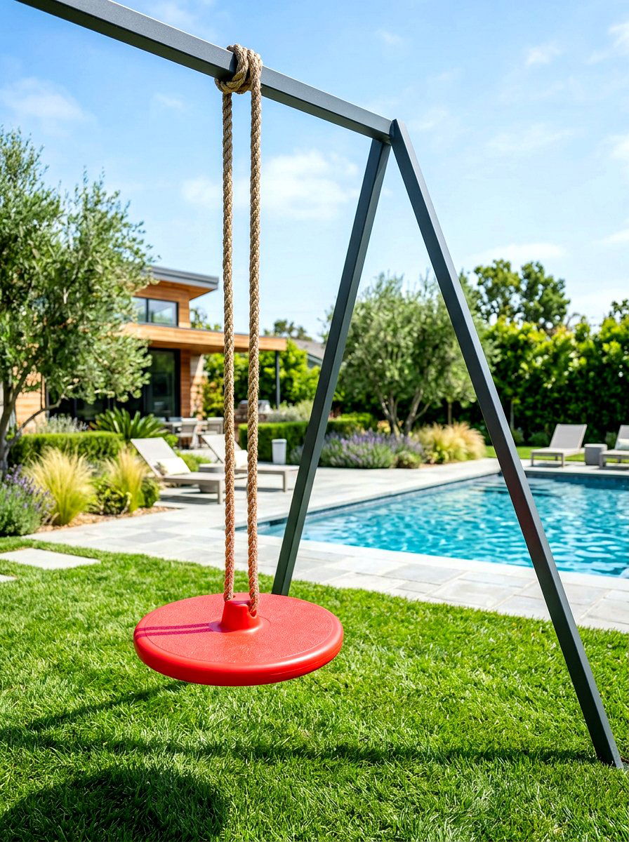 Disc Swing - 30 backyard swing set ideas