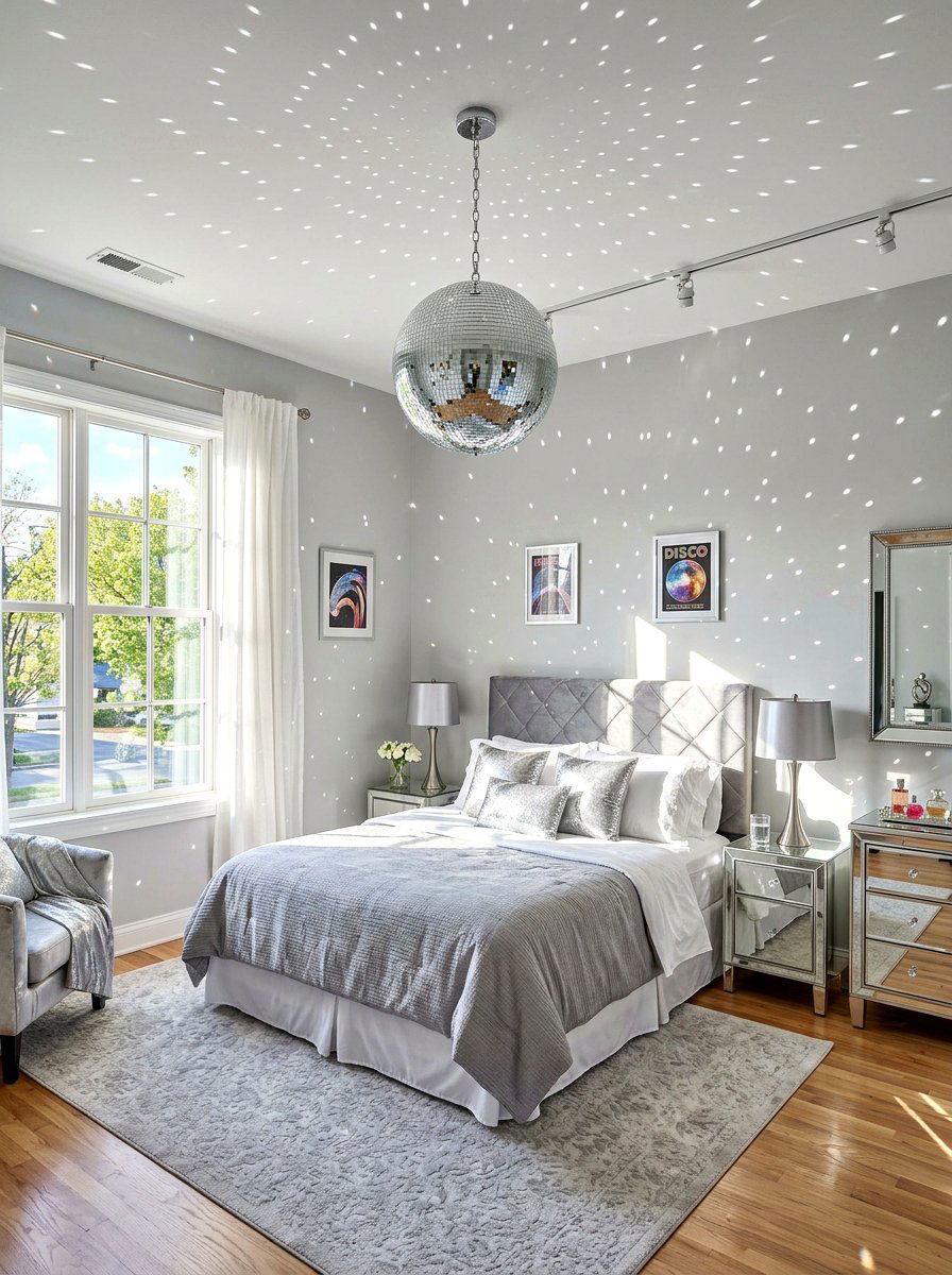 Disco Ball Bedroom - 30 seventies bedroom ideas