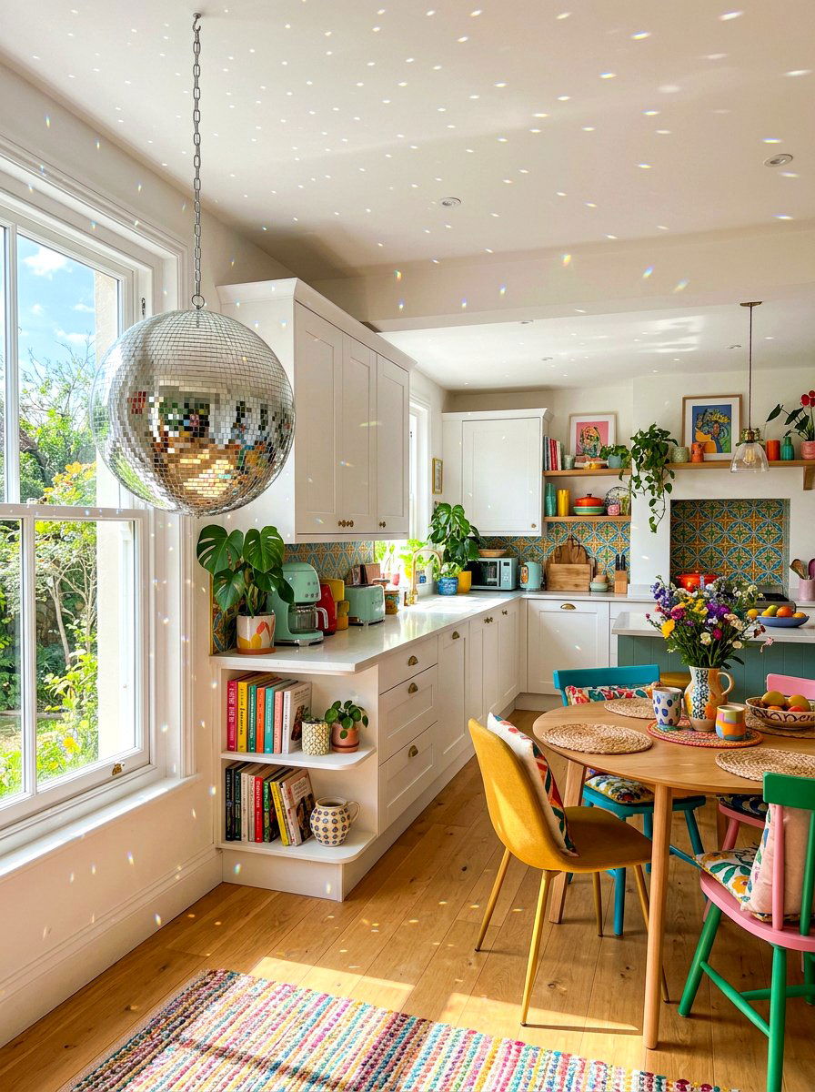 Disco ball decor - 30 TikTok kitchen decor ideas