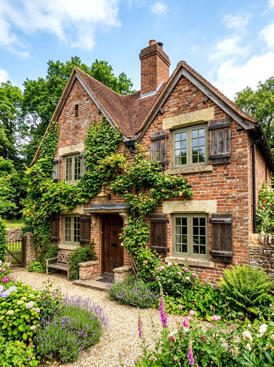 Distressed Brick Limestone Accents - 30 brick and limestone exterior ideas