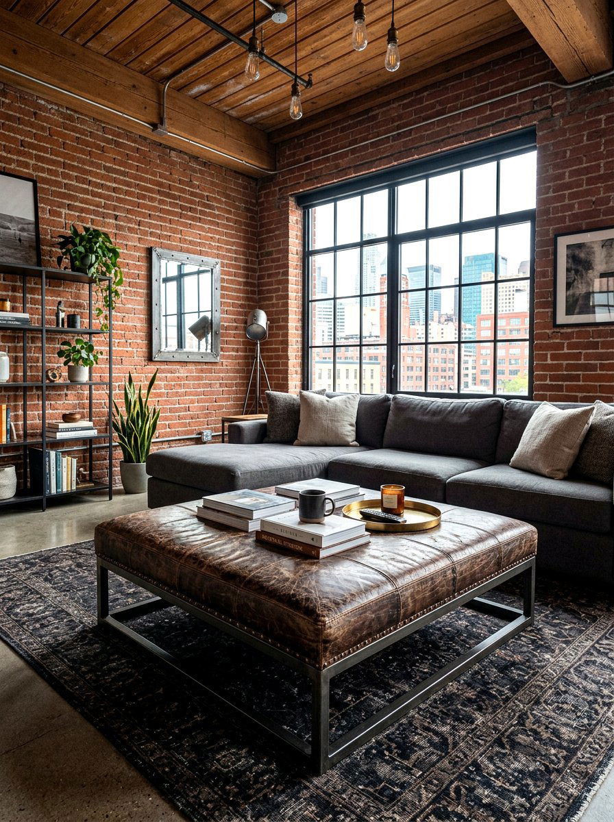 30 Oversized Ottoman Living Room Ideas for Bold Comfort and Style