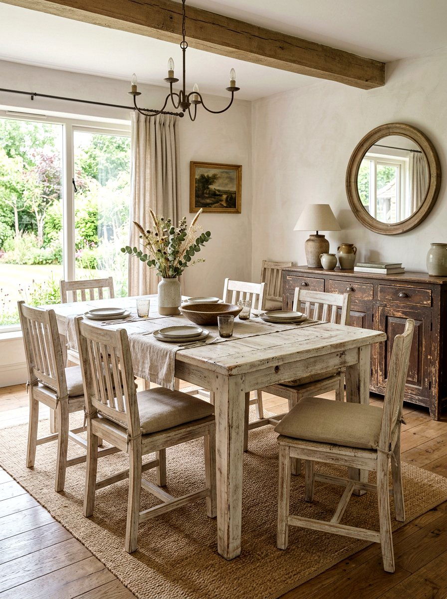 Distressed wood furniture - 30 shabby chic decor ideas