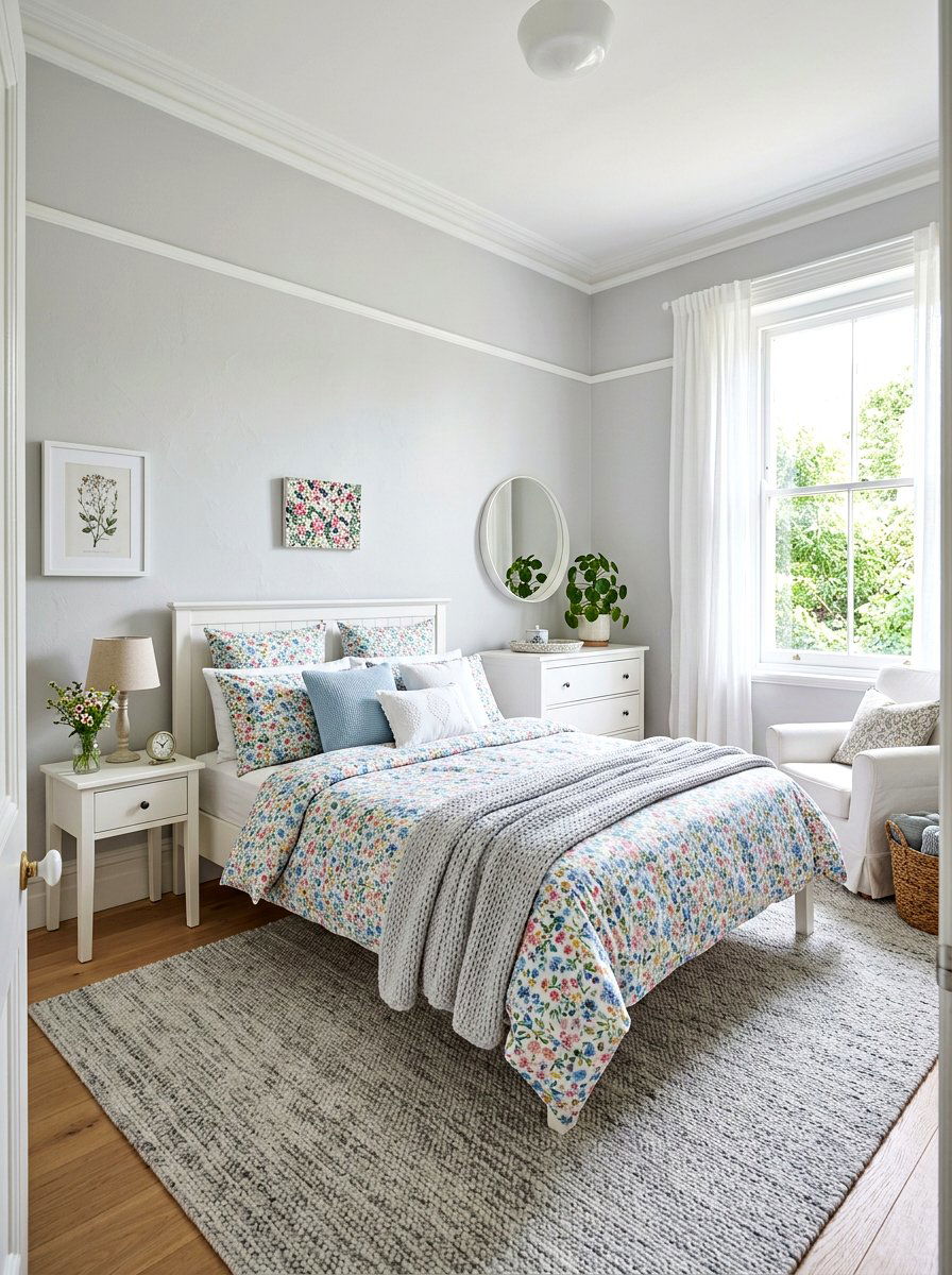 Ditsy Print Flower Bedding - 30 floral bedding aesthetic ideas