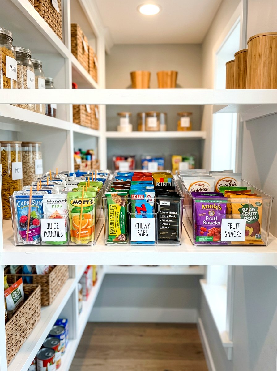 Divided Pantry Basket - 30 basket pantry organization ideas