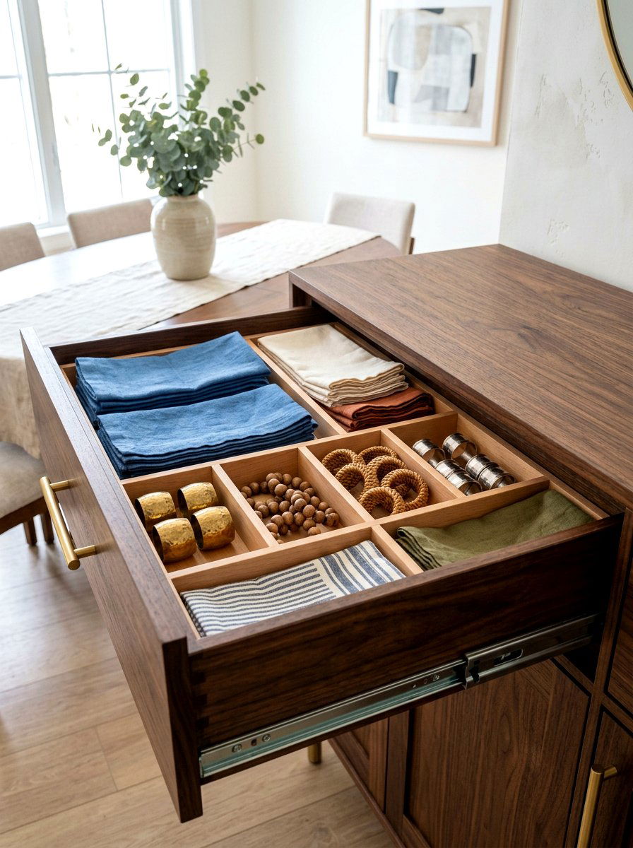 Divided drawer insert - 30 holiday storage ideas