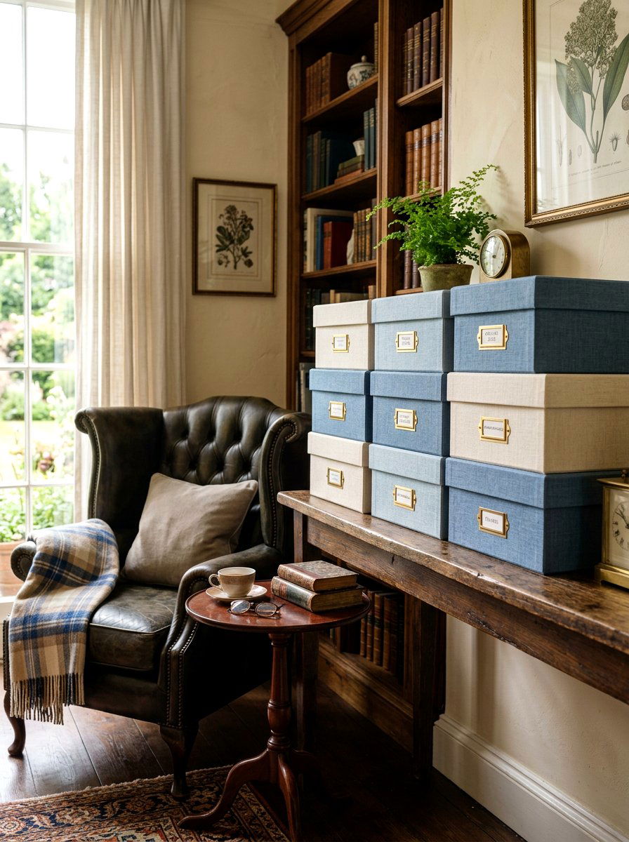 Document Boxes - 30 scrapbook storage ideas