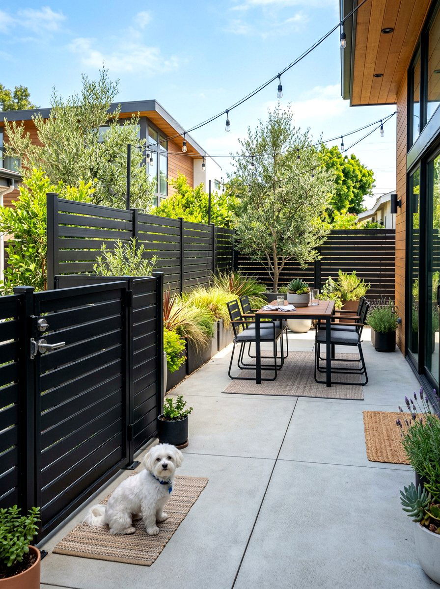 Dog Fence For Patio - 30 dog friendly patio ideas