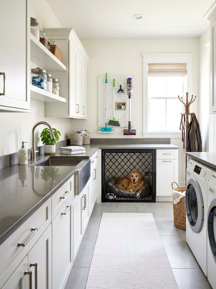Dog Kennel Under Counter - 30 built in dog nook ideas