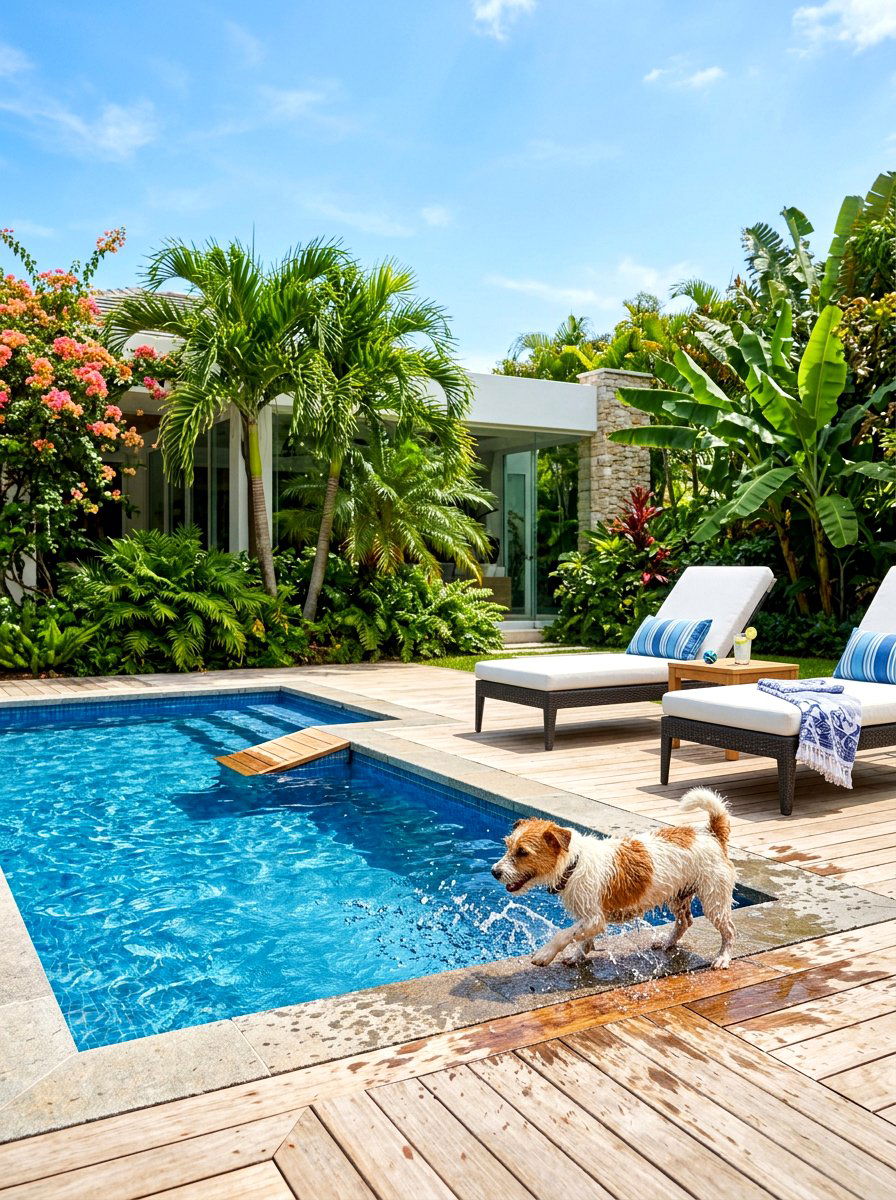 Dog Pool - 30 dog friendly patio ideas