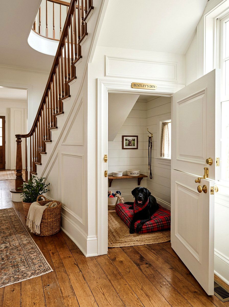 Dog Room With Dutch Door - 30 under stairs dog nook ideas