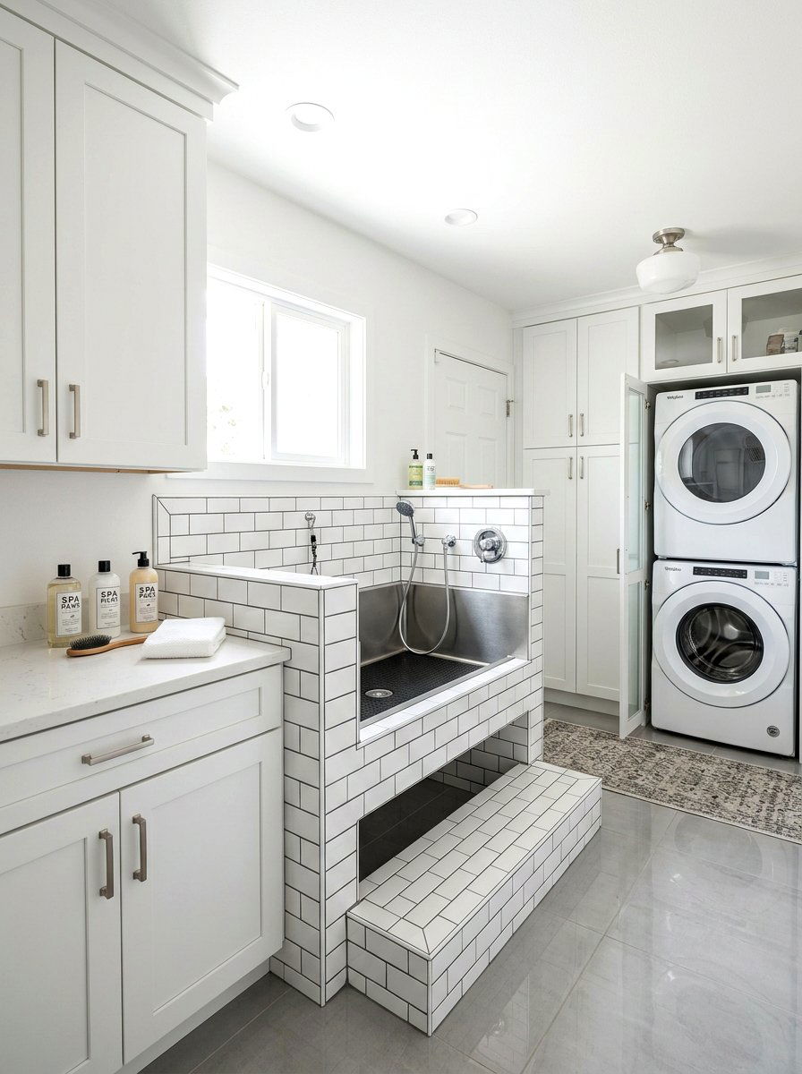 Dog Spa Shower In Laundry Room - 30 dog lounge room ideas