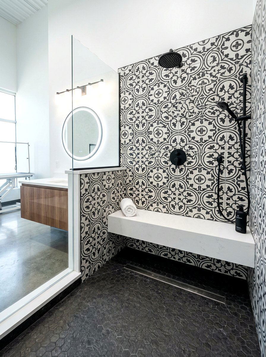 Dog Wash Station Tile - 30 dog room ideas