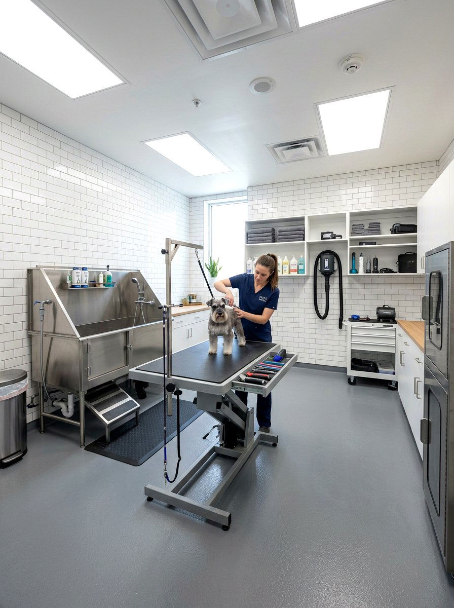 Dog grooming room - 30 pet room ideas