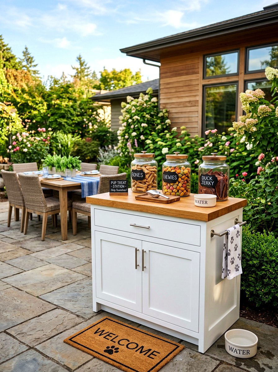 Dog treat station - 30 dog friendly backyard luxury ideas