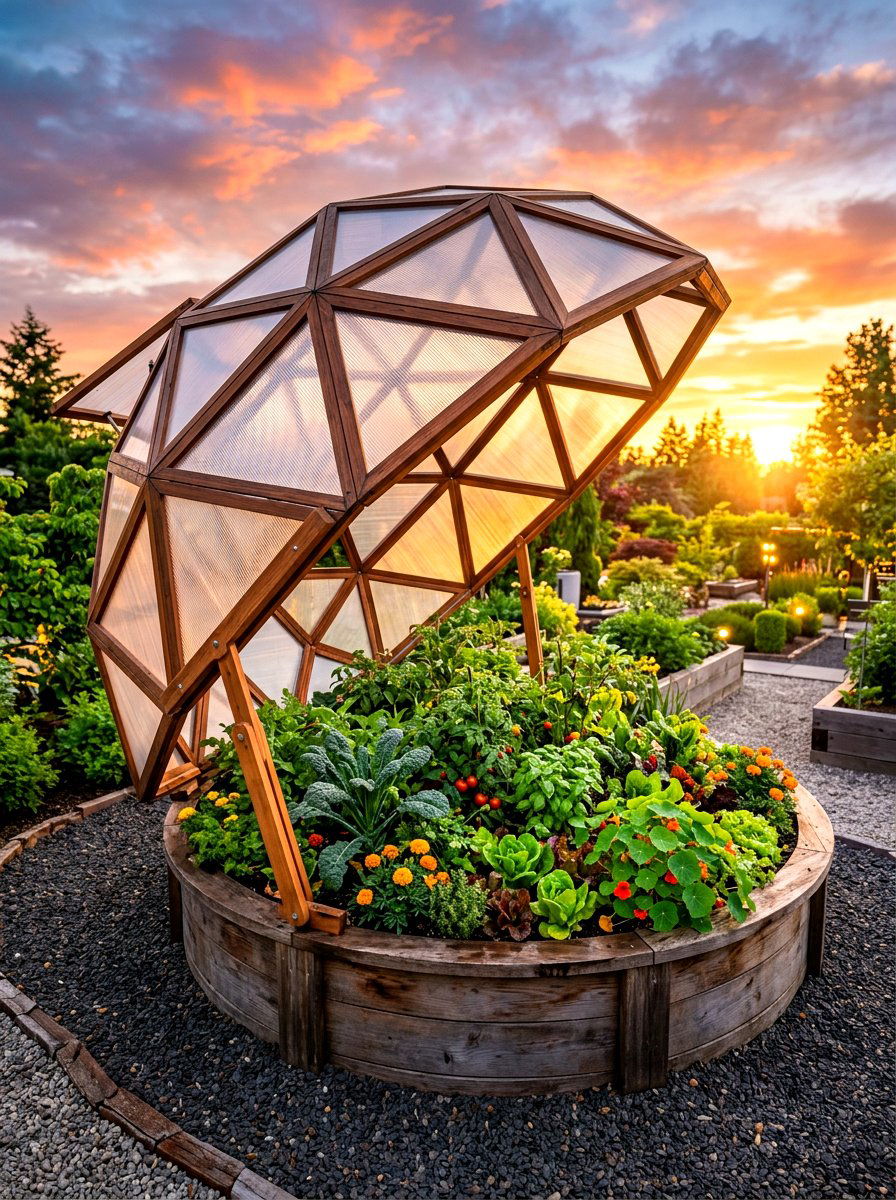 Dome Cover Raised Bed - 30 raised bed greenhouse ideas