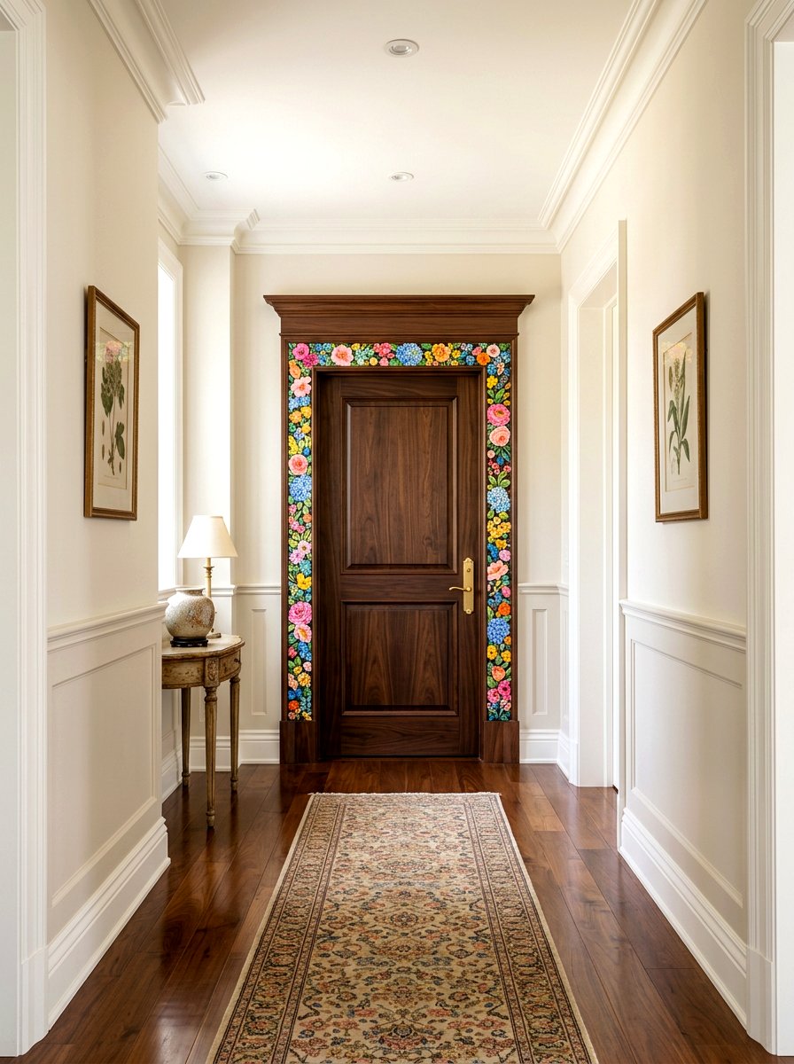 Door Frame Accent Border - 30 wallpaper border ideas
