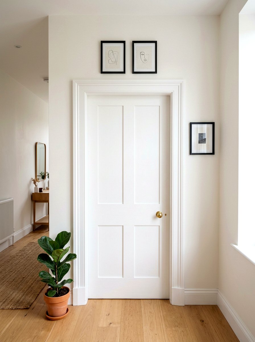 Door Frame Art Accent - 30 mini salon wall apartment ideas