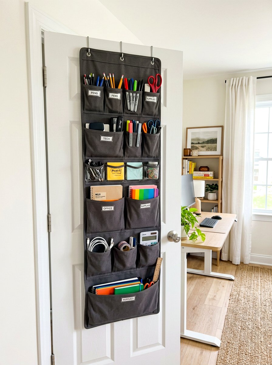 Door Hanging Organizers - 30 home office storage ideas