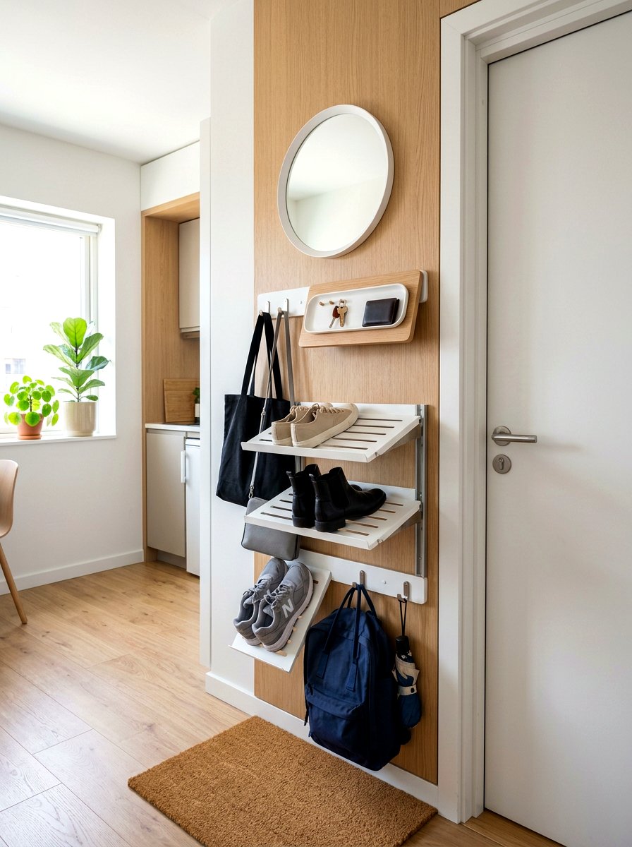 Door Organizer - 30 micro apartment decor ideas