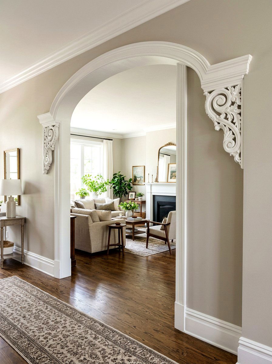 Doorway Corner Corbel - 30 decorative corbel ideas
