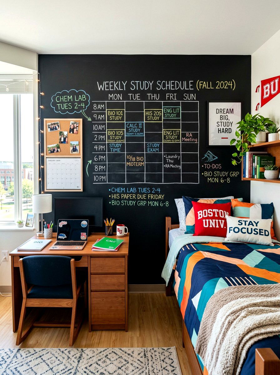 Dorm Room Wall - 30 chalkboard wall ideas