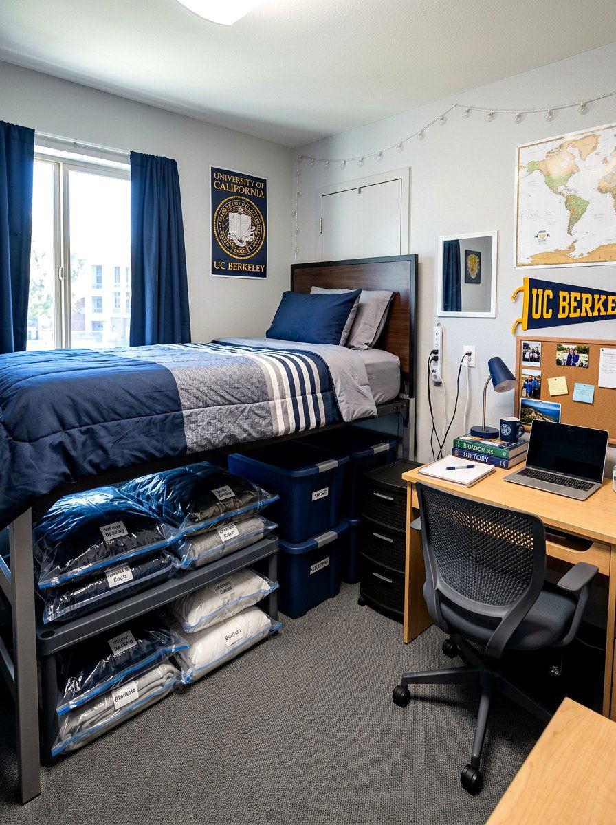 Dorm room storage - 30 vacuum storage ideas