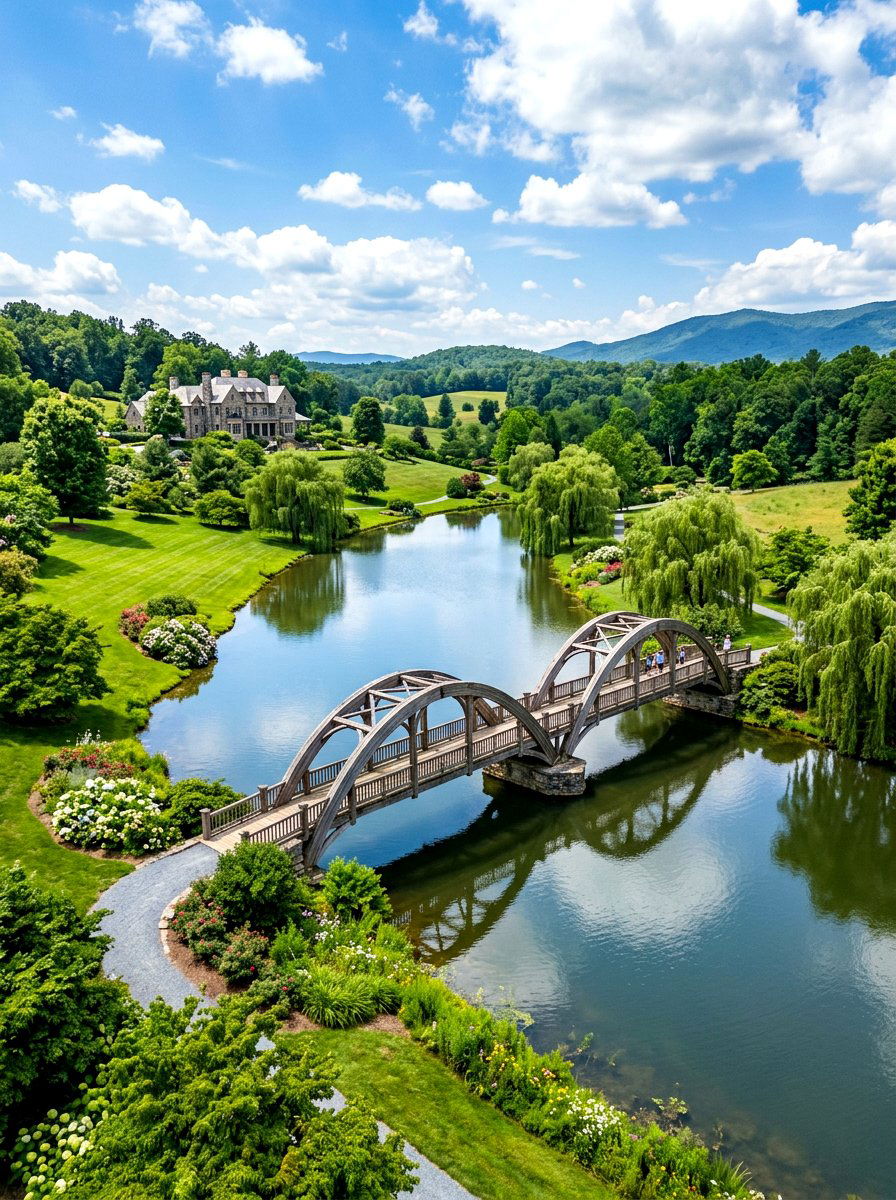Double Arch Bridge - 30 pond bridge ideas