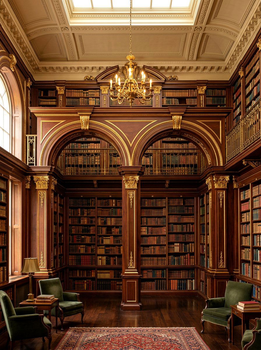 Double Arched Bookshelf - 30 arched bookshelf ideas