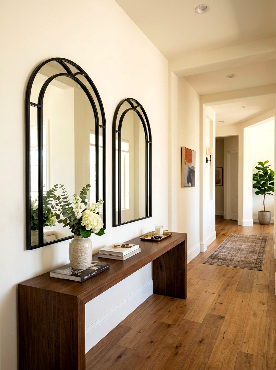 Double Arched Mirror Hallway - 30 arched mirror hallway ideas