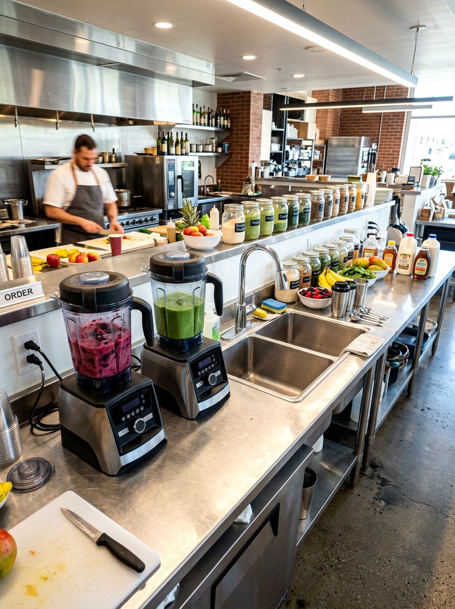 Double Blender Kitchen Station - 30 smoothie nook kitchen ideas