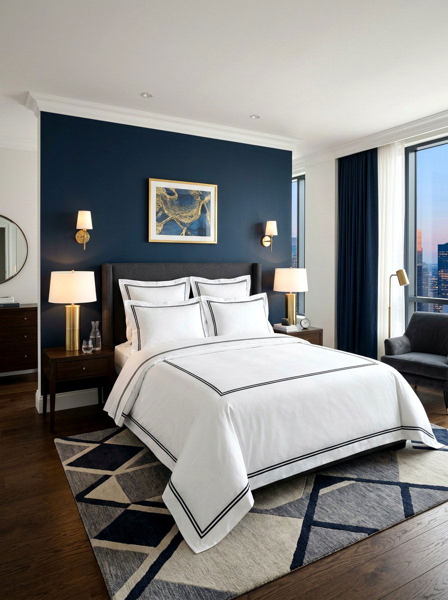 Double Border Hotel Bedding - 30 contrast trim bedding ideas