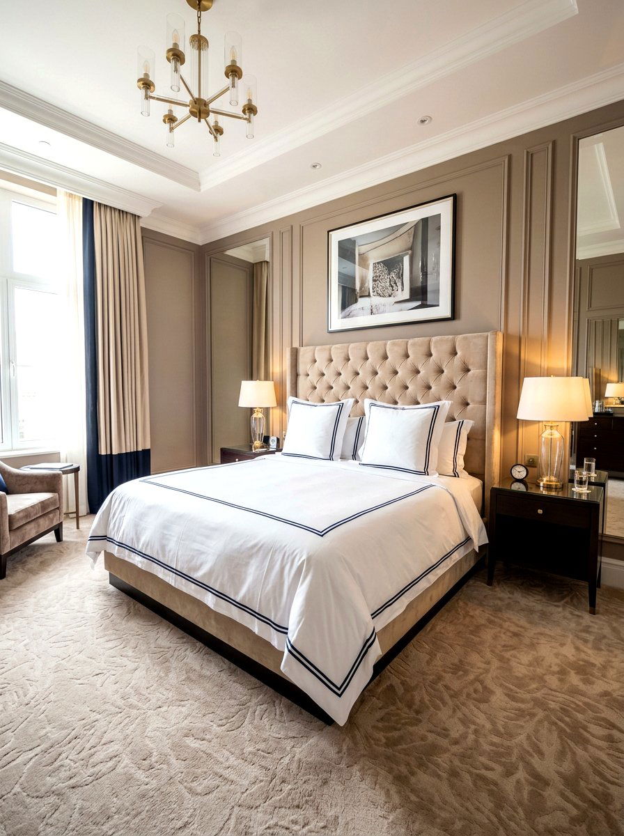 Double Border Hotel Sheets - 30 contrast trim bedding bedroom ideas