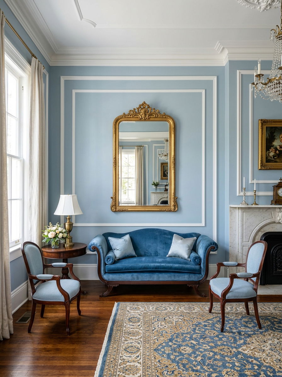 Double Box Wall Molding - 30 removable wall molding ideas