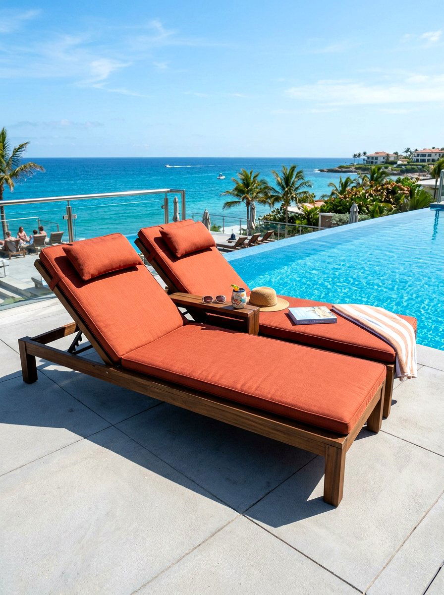 Double Chaise Lounger - 30 plush patio seating ideas