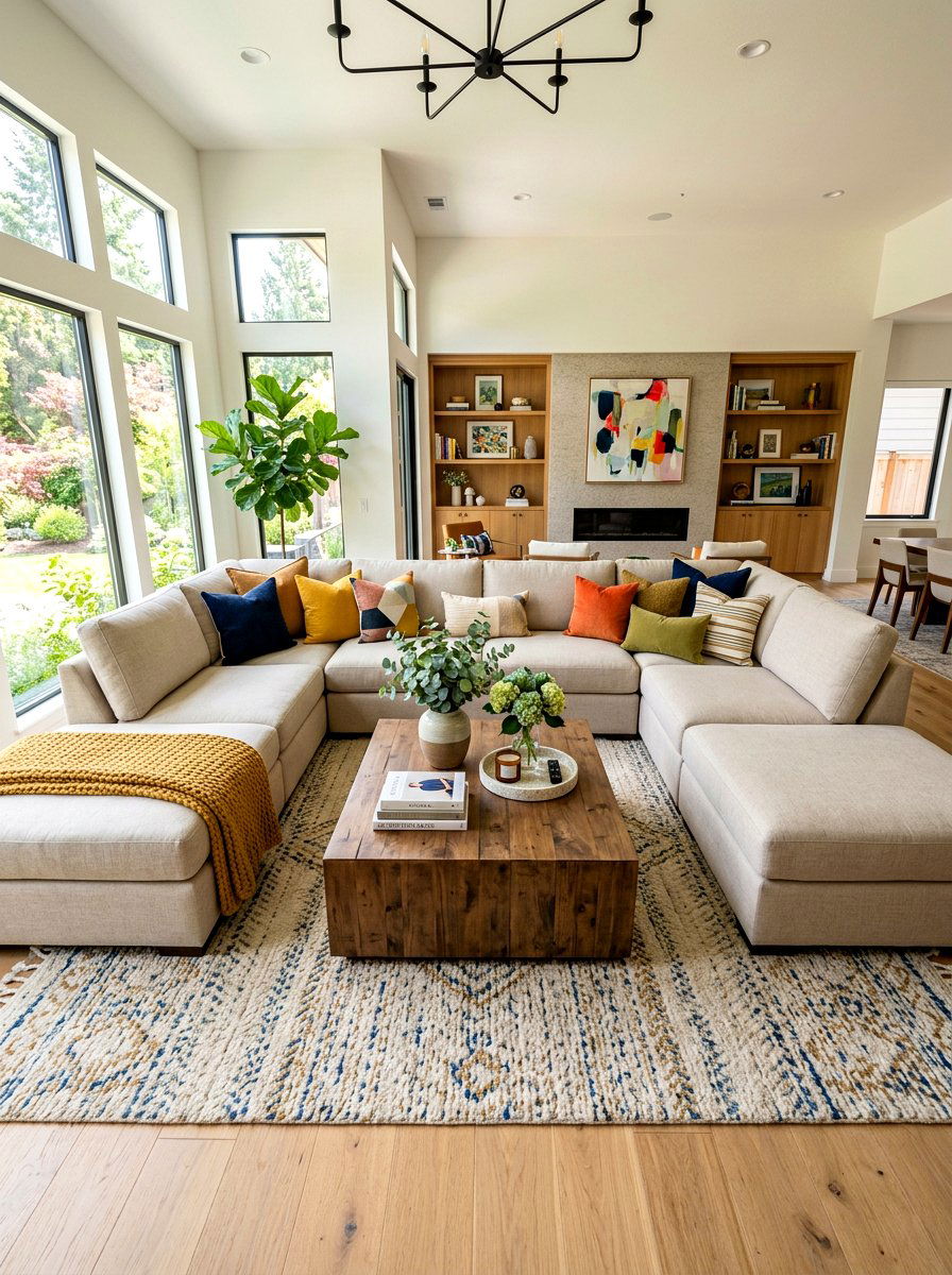 Double Chaise Sectional Arrangement - 30 sofa chaise layout ideas
