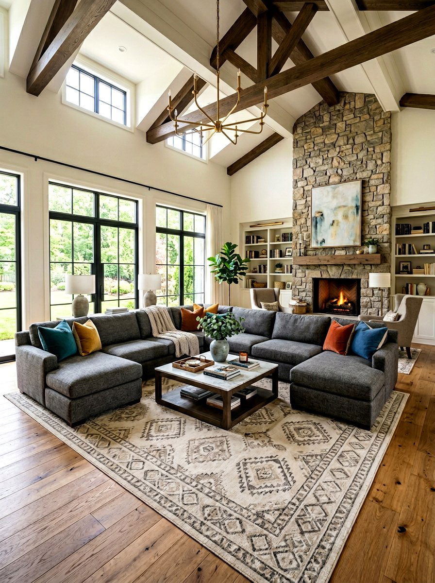 Double Chaise Sectional - 30 family room sectional ideas